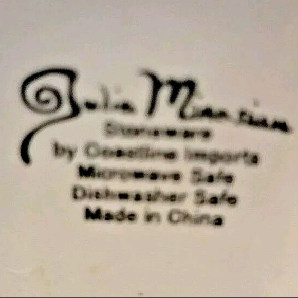 Julia Minasian DELIGHT Painted Floral Mug Coastline Imports pre-owned - Picture 7 of 10